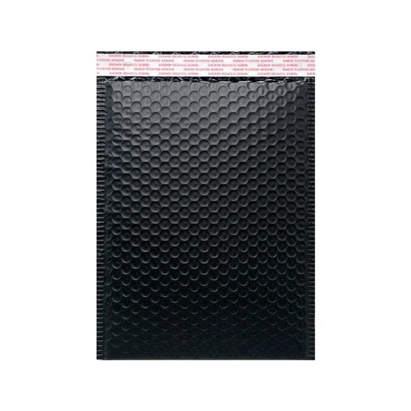 Eqslft 5 Pcs Bubble Mailers,Black Bubble Envelopes,Waterproof Self Seal Adhesive Shipping Bags,Bubble Padded Cushion Envelopes for Mailing Packing Small Business