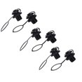 thumbnail image 1 of Eqslft 6Pcs Black Inflatable Boat Spiral Air Plug Replacement Valve Set for Kayaks, Rafts, and Airbeds Custom Kayak Hardware Kayaking, 1 of 9