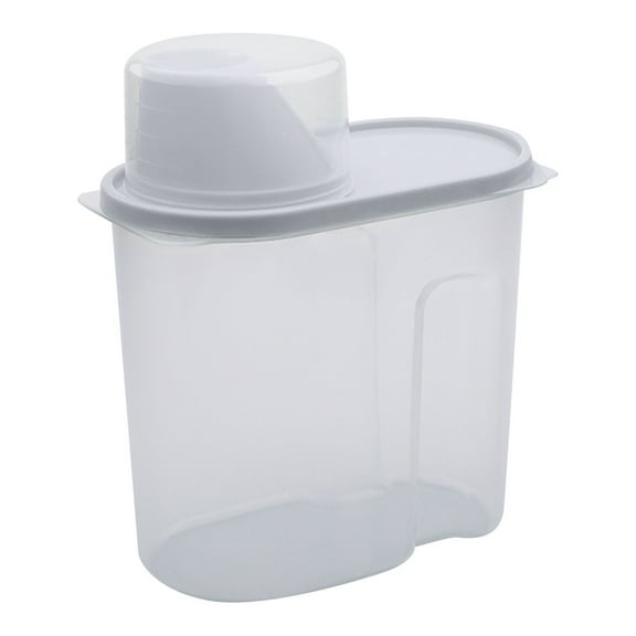 Eqslft Airtight Food Storage Container for Grains with Pour Spout and Measuring Cup Clear Cereal Keeper for Pantry Organization Rice Beans Sugar Oatmeal Storage