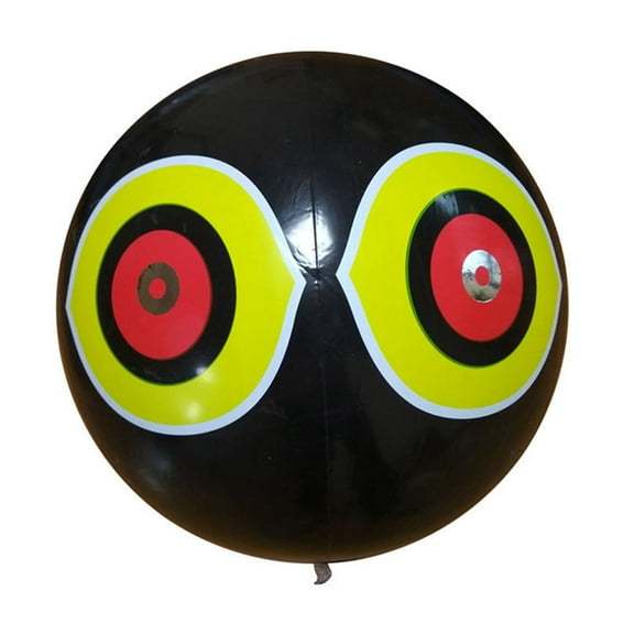 Eqslft Bird Predator-Eye Balloon Deterrents,Inflatable Decoy with Reflective Eyes to Deter Birds from Garden, Pool, and Outdoor Areas