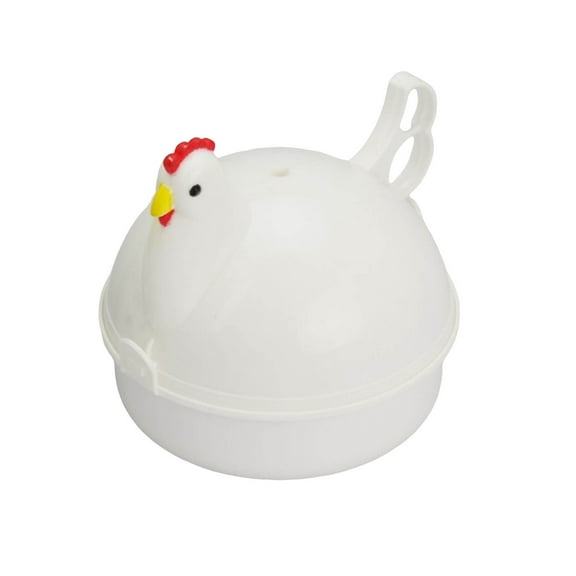 Eqslft Chicken Shaped Microwave Egg Boiler 4 Egg Egg Boiler Steamer Chicken Shape Egg Poacher Egg Poacher Egg Cooker Microwave