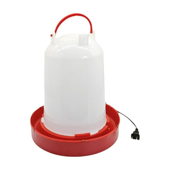 Eqslft Chicken Waterer Poultry Feeder Thickened Chick Feeder,Outdoor Heated Chicken Waterer,Waterer Poultry Fountains Water Feeding Dispenser for FarmCoop Chicken