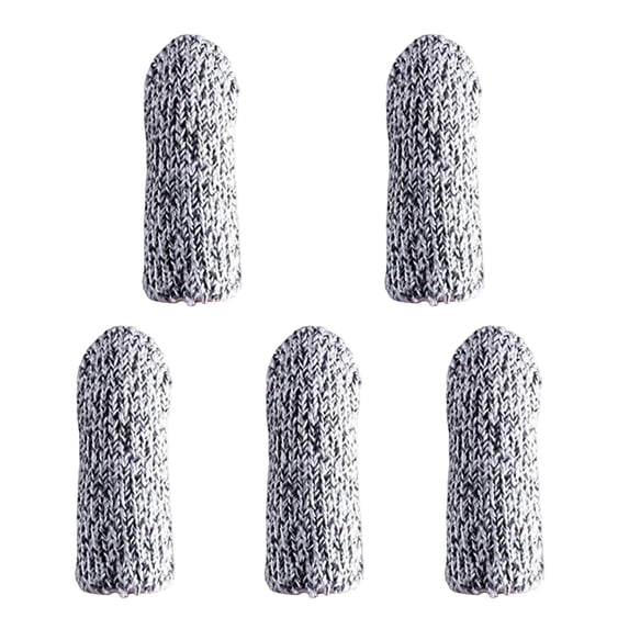 Eqslft Cut Resistant Finger Cots, 5 Finger Reusable Finger Sleeve Protectors Finger Guards for Cutting Food, Anti- Finger Covers Protection for Finger Tips