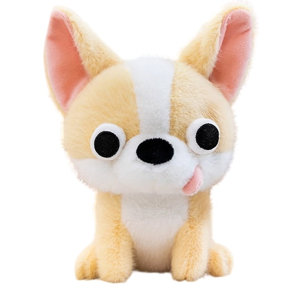 Eqslft Cute Chihuahua Plush Toy, Soft Stuffed Animal Puppy Doll, Adorable Cuddly Companion for Kids,for Birthday Gifts, Home Decor, Bedtime Snuggle