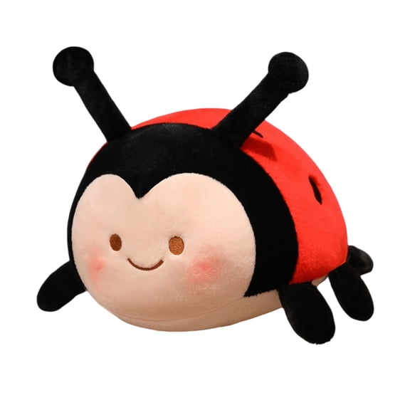 Eqslft Cute Ladybug Stuffed Animal,Ladybug Stuffed Animal, Ideal for Playtime Adventures - Beetle Plushie Gift for Insect Lover,Decorations,Party Favor
