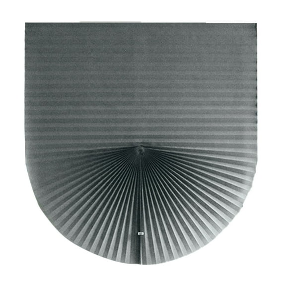 Eqslft Foldable Paper Fan Window Shade,Pleated Paper Window Decoration, Light Filtering Self-Adhesive Window Fan for Home Kitchen Garden,Light Filtering Blinds Size 23.6