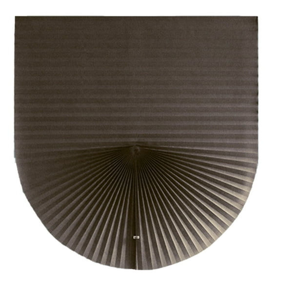 Eqslft Foldable Paper Fan Window Shade,Pleated Paper Window Decoration, Light Filtering Self-Adhesive Window Fan for Home Kitchen Garden,Light Filtering Blinds Size 23.6