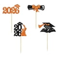 thumbnail image 1 of Eqslft Glitter Gold 2026 Graduation Cap Cupcake Toppers Class of 2026 Grad Cap Cupcake Picks,University Diploma Graduation Theme Party Decorations Supplies, 1 of 5