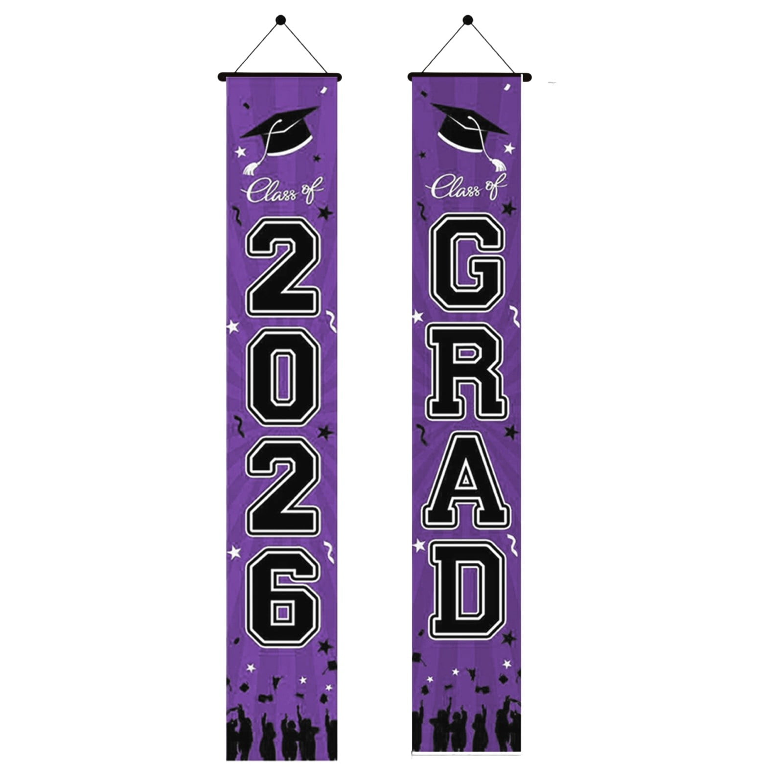 Eqslft Graduation Decorations 2026 Purple Set, Congrats Grad Decor Set ...