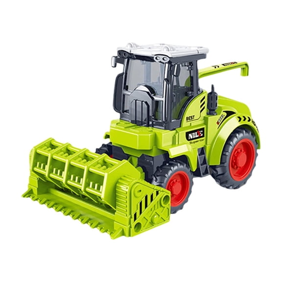 Eqslft Green Farm Tractor Toy,Friction Powered, Push And Slide Tractor For Kids Toddler Ages 3 And Up,Durable Plastic, Realistic Design