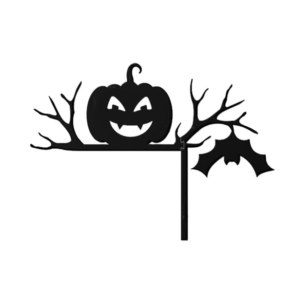 Eqslft Halloween Door Corner Sign Decoration, Witch Spider Web Bat Pumpkin Wooden for Home Party Right Angle,Fun Halloween Web Seasonal Decoration