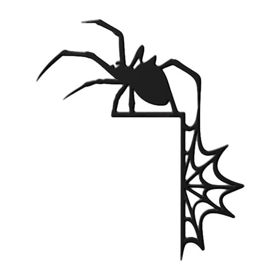 Eqslft Halloween Door Corner Sign Decoration, Witch Spider Web Bat Pumpkin Wooden for Home Party Right Angle,Fun Halloween Web Seasonal Decoration