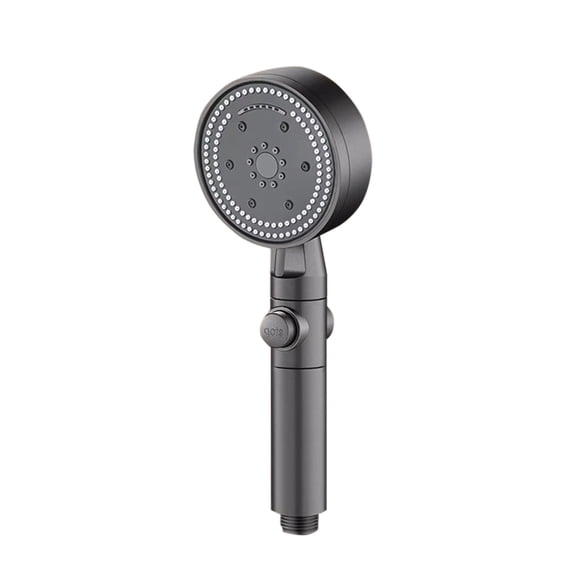 Eqslft Handheld Pressurized Shower Head with Eight Speed Adjustable Settings - High-Pressure Square Showerhead for Enhanced Water Coverage and Water Saving