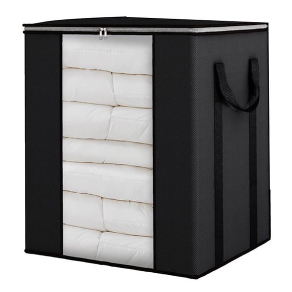 Eqslft Large Blanket Storage Bags 120L Comforter Storage Bags with Reinforced Handles Breathable Clothes Storage Containers for King Comforter Bedding Pillow Sheet