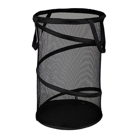 Eqslft Large Collapsible Dirty Laundry Basket,14"D x 23"H Foldable Mesh Pop Up Hamper with Handles, for Laundry Room, Bathroom, Kids Room, College Dorm, Travel