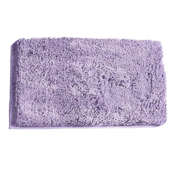 Eqslft Lavender Shaggy Bathroom Bath Mat, Soft Plush Microfiber Floor Rug, Non- Absorbent Shower Mat for Bathroom, Tub & Bedroom