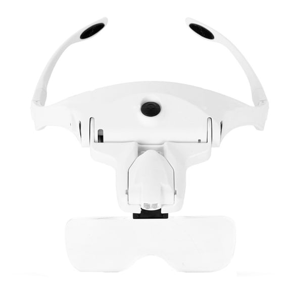 Eqslft Magnifying Glasses with Light Headset Magnifier, Easy Vision Illuminated Magnifier Glasses for Eyelash Extensions Glasses Nail Art Tattoo