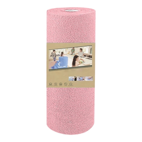 Eqslft Microfiber Cleaning Cloth Roll 20 Pack, 7.8''×7.8" Reusable Paper Towels, Tear Away Microfiber Towels, Highly Absorbent, All-Purpose Washable Cleaning Rags for Kitchen, Window, Car, Shop