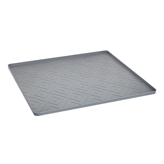 Eqslft Mini Fridge Silicone Mat, 19.7"x19.7"x0.6", Mini Fridge Pan with High Raised Edges, Prevent Water Leakage, Floor Damage, Protect Mat for Small Fridge,Freezer