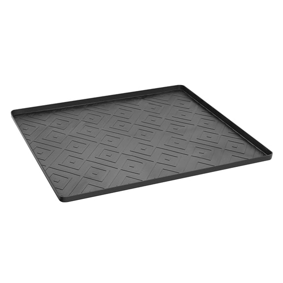 Eqslft Mini Fridge Silicone Mat, 19.7"x19.7"x0.6", Mini Fridge Pan with High Raised Edges, Prevent Water Leakage, Floor Damage, Protect Mat for Small Fridge,Freezer