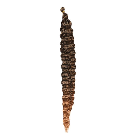 Eqslft Ocean Wave Crochet Hair, Deep Wave Curly Braiding Hair Extensions,Bundles Brazilian Hair Weave Bundles, Curly Extensions for Boho Braids