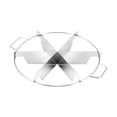 thumbnail image 1 of 1 Pieces 13.9 Inches Diameter Stainless Steel Pie Slicer, Rust Proof Cake Divider with Side Handle Pie Cutter Press, 6/7/9 Equal Portion Cake Cutting Tool, 1 of 4