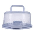 thumbnail image 1 of Eqslft Cake Carrier with Handle for 8inch Cake, Portable Round Cake Container, Cake Keeper with Cover and Latch for Cakes, Pies, Cupcakes, Muffins Desser, 1 of 3