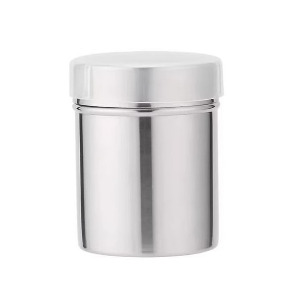 Eqslft Powder Shaker Stainless Steel Fine Mesh Powder Shaker Coffee Sifter Powder Sugar Shaker with Lid for Cinnamon Sugar Pepper Powder Cocoa Flour(1PC)
