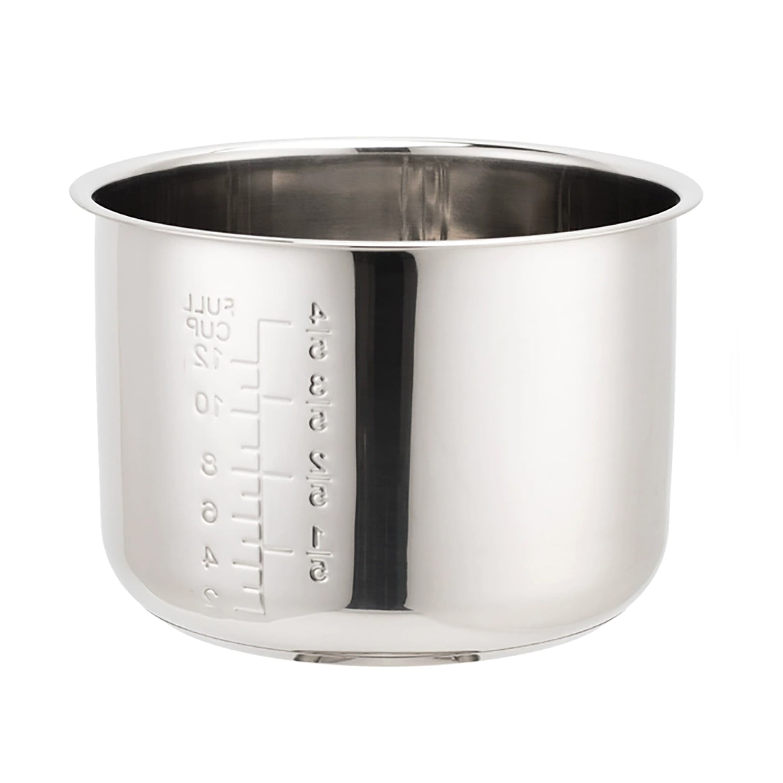 Eqslft Power Cooker Replacement Inner Pot, Stainless Steel Inner Cooking Pot, Pressure Cooker Double Bottom Inner Pot for 6L Power Pressure Cooker Rice Cooker