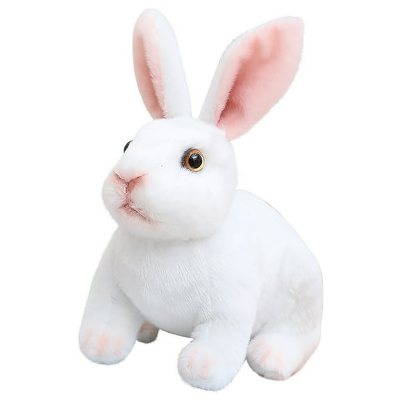 Eqslft Realistic Bunny Plush Stuffed Animal, Soft Easter Rabbit Toy with Lifelike Features for Kids, Easter Gifts, Nursery Decor & Cuddly Playtime Companions