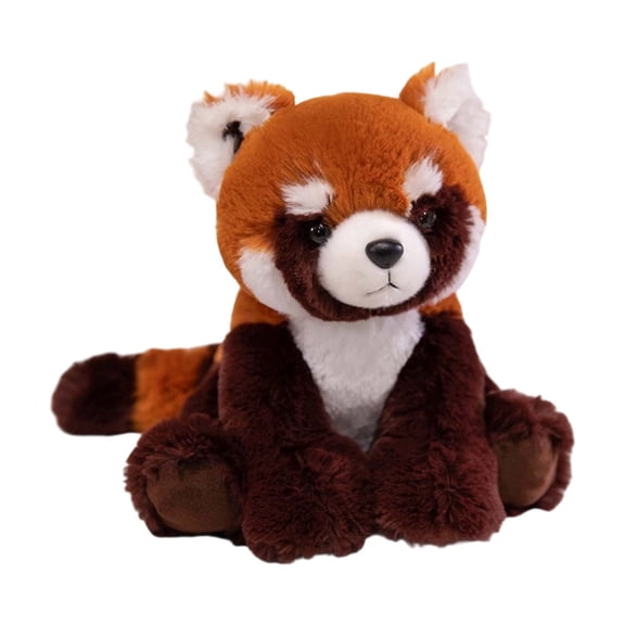 Eqslft Realistic Red Panda Plush Stuffed Animal, Soft Fluffy Little Red Panda Doll, Lifelike Red Panda Plush Toy for Home Bedroom Decor & Animal Lover Gift
