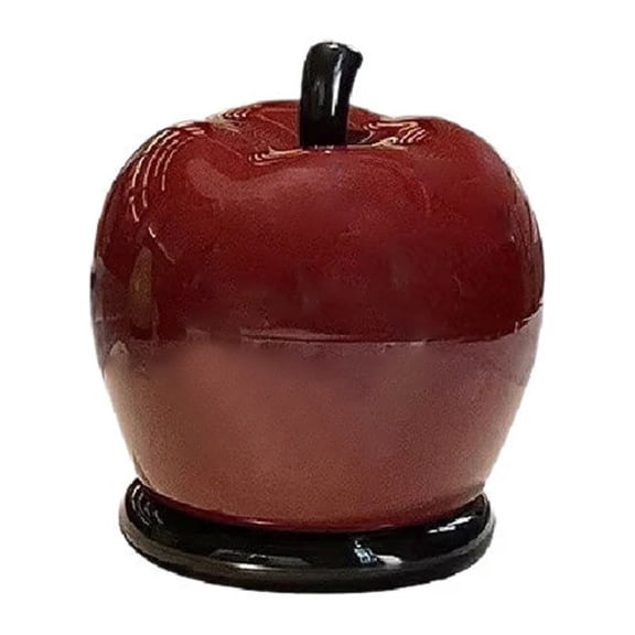 Eqslft Red Apple Shaped Toothpick Holder – Cute Fruit Design Dispenser for Home Décor, Unique Kitchen Gadget, Fun Gift Idea with Lid