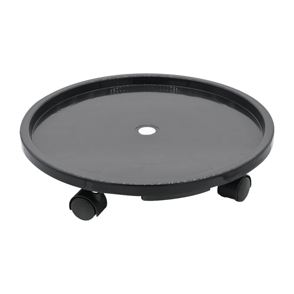Eqslft Rolling Stand with Wheels 12 Inch Caddy with Wheels Heavy Duty Dolly Roller Base with Wheels Round Flower Pot Rack Holder Planter Trolley Tray