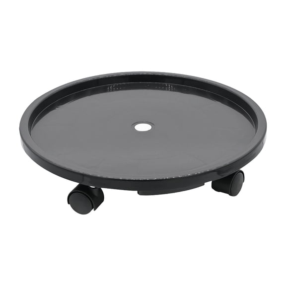 Eqslft Rolling Stand with Wheels 12 Inch Caddy with Wheels Heavy Duty Dolly Roller Base with Wheels Round Flower Pot Rack Holder Planter Trolley Tray