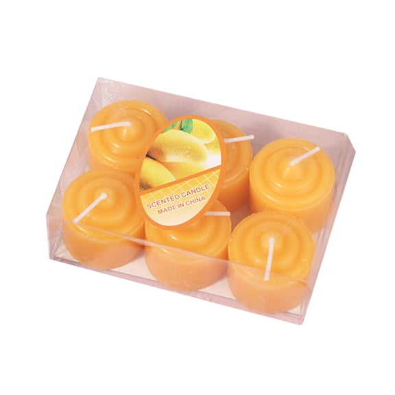 Eqslft Scented Tealight Candles, 6PCS Floral Scent Mini Votive Candles in Gift Box, Long-Burning Scented Candles for Home Decor, Relaxation, and Romantic Occasions
