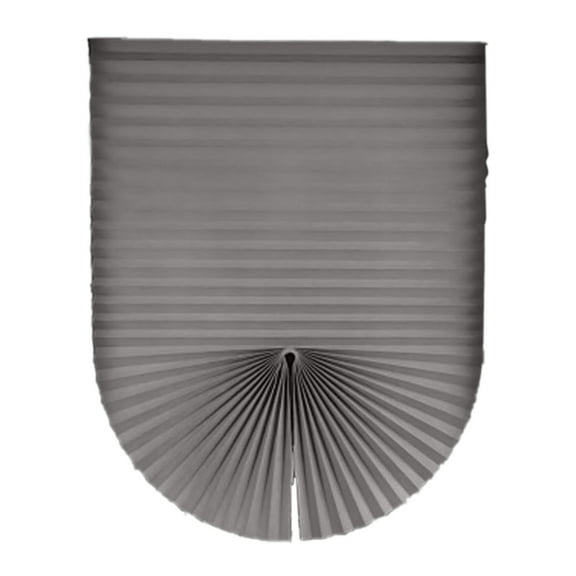 Eqslft Self Adhesive Pleated Door Blind No Drill Privacy Shade Easy Care,Polyester Fabric Panel Drapes, Light Filtering Blinds Size 23.6" W X 70.8" H