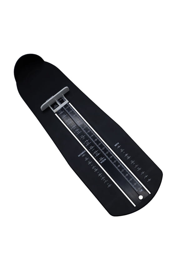 Shoe Measuring Device, 1pcs Black Shoe Size Measuring Ruler, Foot Measuring Gauge for Men and Women Standard US Shoe Sizer Reliable and Handy Shoe
