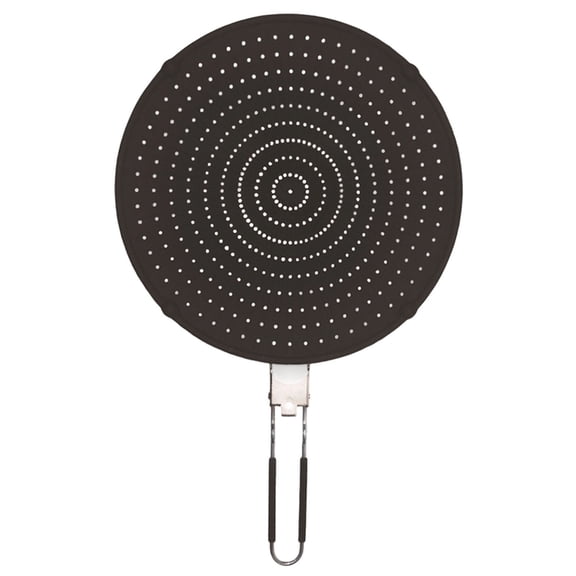 Eqslft Splatter Screen for Frying Pan, Grease Splatter Guard, 12 Inch Pans Dishwasher Folding Design,Locking Handle Foldable Handle