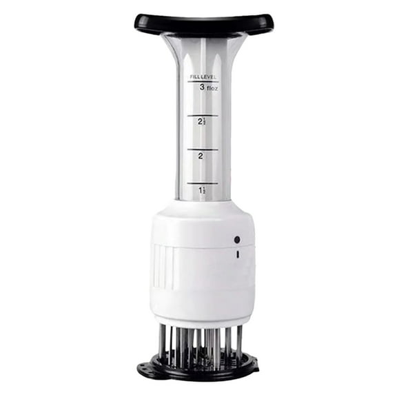 Eqslft Stainless steel Marinade Meat Injector ,Marinade Tenderizer Injector Needle Flavor Syringe Cooking Meat Poultry Turkey Chicken BBQ