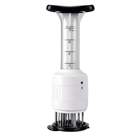 Eqslft Stainless steel Marinade Meat Injector ,Marinade Tenderizer Injector Needle Flavor Syringe Cooking Meat Poultry Turkey Chicken BBQ