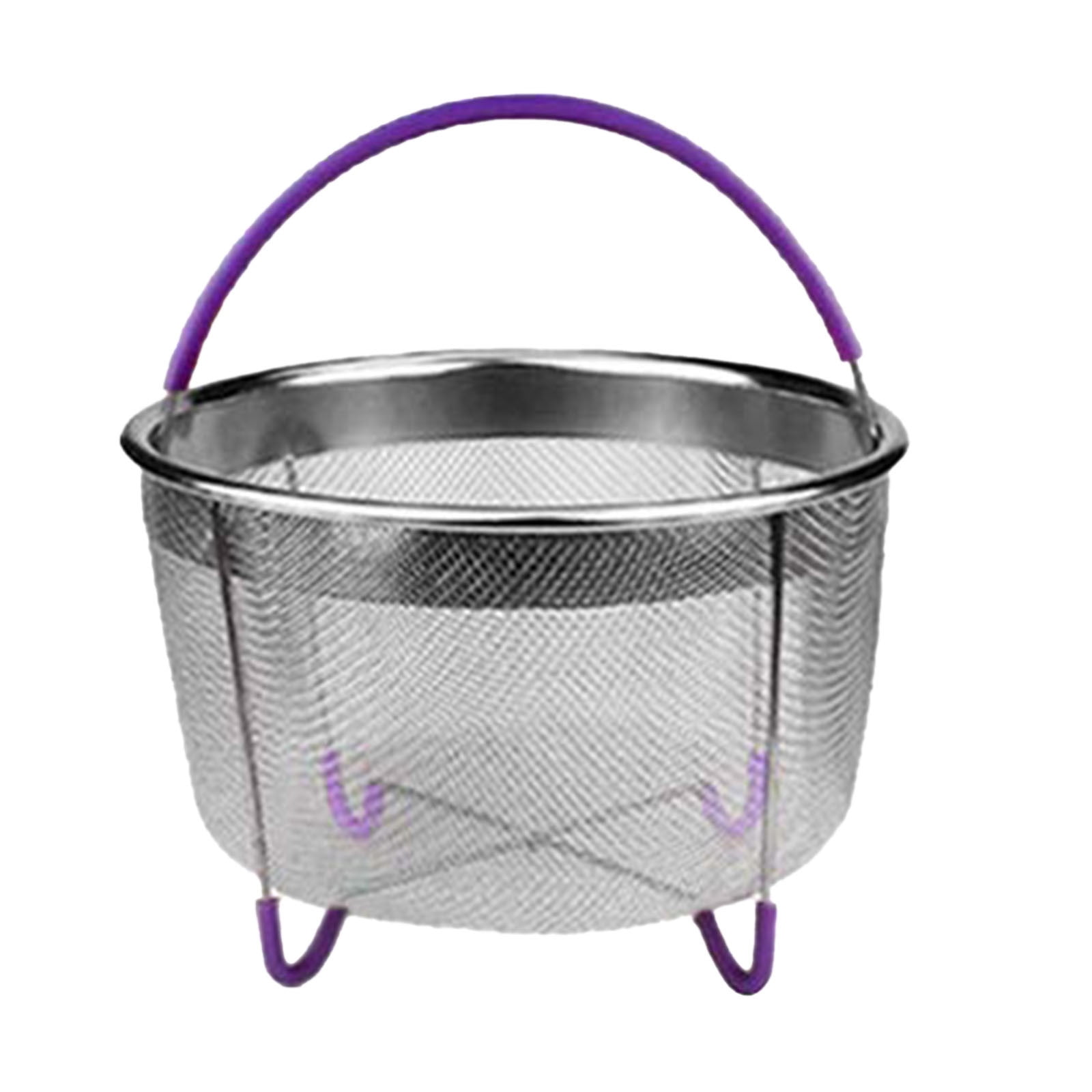Eqslft Steamer Basket for Instant Pot Accessories 6, Stainless Steel Mesh Strainer Insert - Vegetable Steamer for Cooking Broccoli, Eggs, Pasta