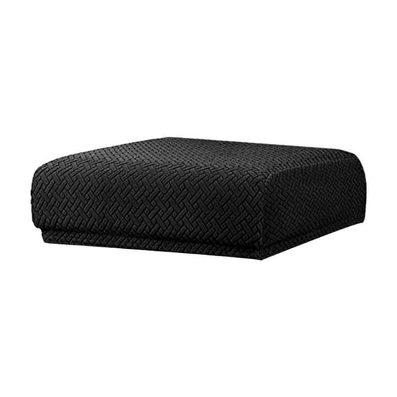 Eqslft Stool Covers Rectangular 1PC, Jacquard Vanity Stool Covers Stretch Washable Saddle Bar Stool Slipcover Bench Seat Protector with Elastic Bands Sage