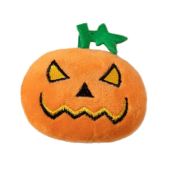 Eqslft Stuffed Pumpkin Cat Toy Interactive Teaser for Halloween Squeaky Chew Toy,Range Expressions Embroidery Designs,Hunting Instincts and Reduce Loneliness for Indoor Cats
