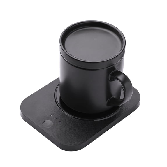 Eqslft Temporature Control Coffee Mug With Lid, 12 Oz,Auto Shut Off & 3-Temp Settings, Home Office Accessory For Desktop Home Office Gift For Coffee Lovers