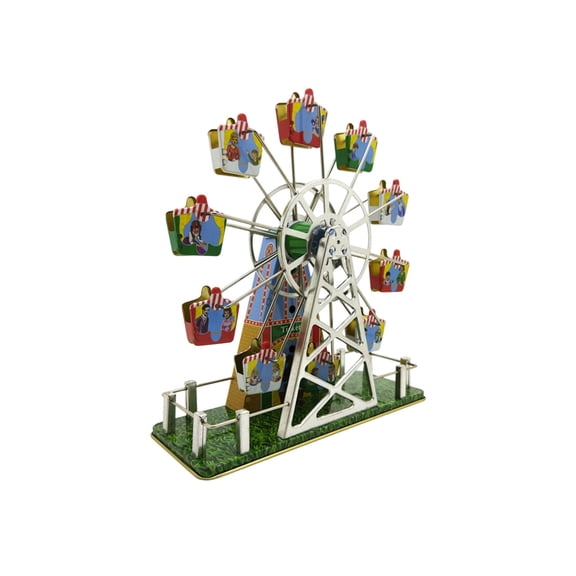 Eqslft Vintage Ferris Wheel Wind Up Toy Music Box Creative Vintage Clockwork Toy,Window Decoration For Home Club Display Window
