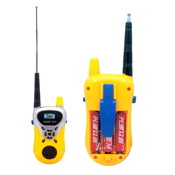 Eqslft Walkie Talkies 2-Pack - Battery Operated Indoor or Outdoor Toy, Toys Age 6-10 Birthday Gifts,Works Up to 30-50 m - Great for Pretend Play - Camping Toys