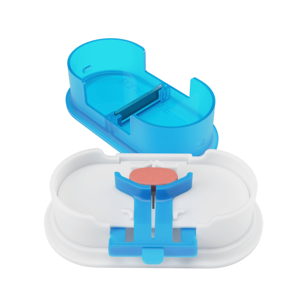 Equadose Precision Pill Splitter with Centering Guide, Dual Stainless-Steel Blades for Small & Large Tablets