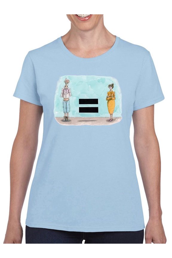 Equal But Not The Same. T-Shirt Women -Hamit Gis Designs, Female 3X-Large