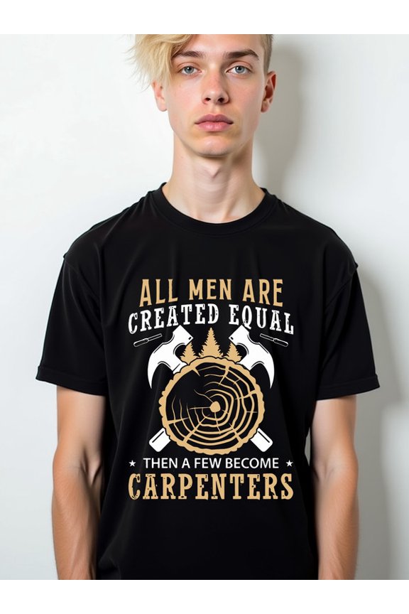 Equal Carpenters T-Shirt Mens t shirt black 2026 graphic Fashionable, printed, machine washable Original Unisex Shirt Printed tshirts