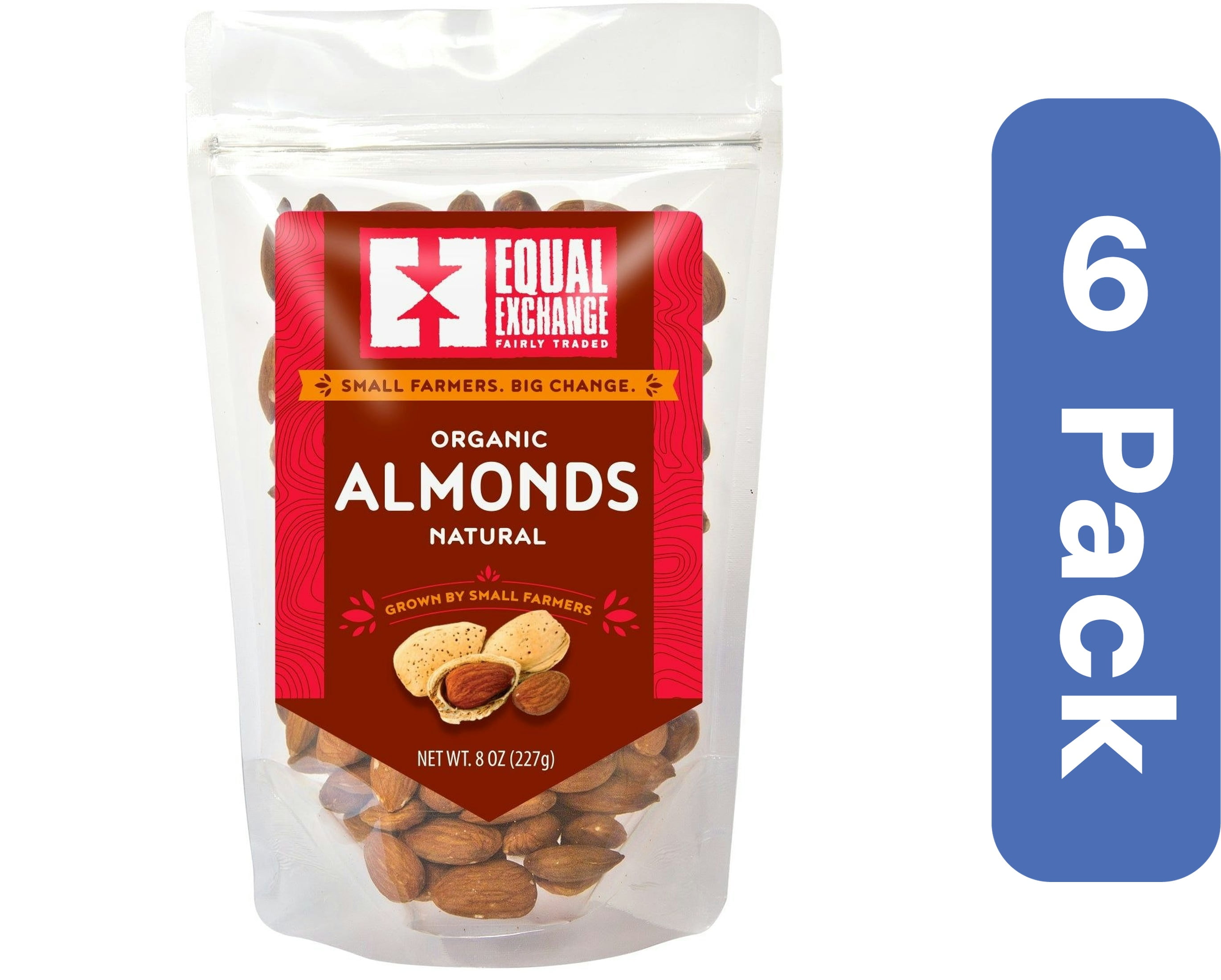 Equal Exchange Almonds 8 oz (Pack Of 6)